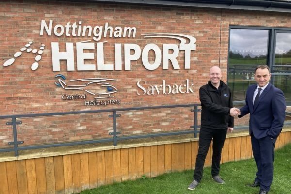 Savback Helicopters makes Nottingham Heliport its UK home   
